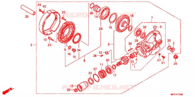 COUPLE CONIQUE Honda MOTO 400 SHADOW 2014  VT400C2F9