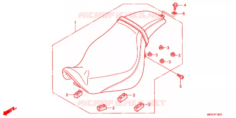 SELLE (VT400C2/C2F) Honda MOTO 400 SHADOW 2013  VT400C2F9