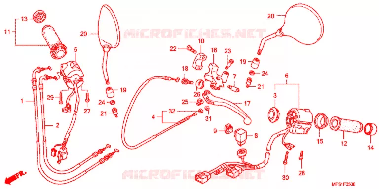 COMMODOS - POIGNEES Honda MOTO 400 SHADOW 2014  VT400C9
