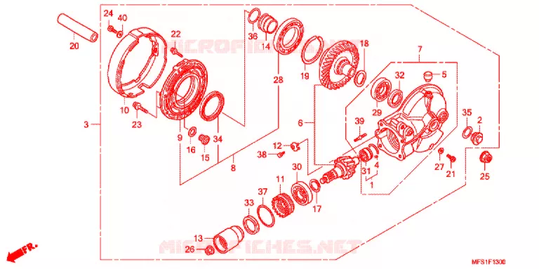 COUPLE CONIQUE Honda MOTO 400 SHADOW 2013  VT400CA9