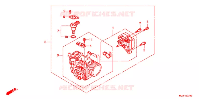 CORPS DE PAPILLON Honda MOTO 400 VT 2012  VT400SB