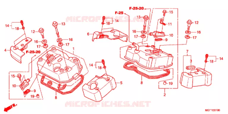 COUVRE CULASSE Honda MOTO 400 VT 2014  VT400SB