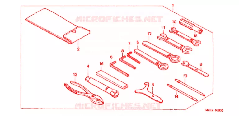 OUTIL Honda MOTO 600 SHADOW 2001  VT600C1