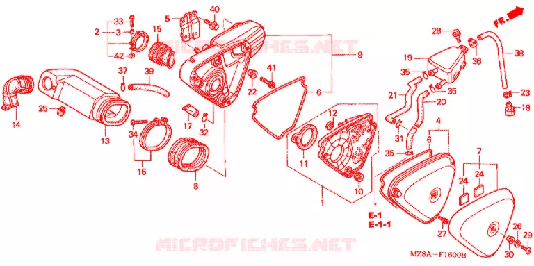 FILTRE A AIR Honda MOTO 600 SHADOW 2003  VT600C3