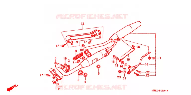 SILENCIEUX D'ECHAPPEMENT Honda MOTO 600 SHADOW 1999  VT600CD2X
