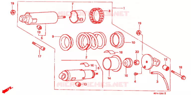 AMORTISSEUR ARRIERE Honda MOTO 600 SHADOW 1994  VT600CDR