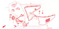 COUVERCLES LATERAUX pour Honda SHADOW 600 VLX DELUXE 1995