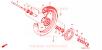 ROUE AVANT pour Honda SHADOW 600 VLX DELUXE 1995
