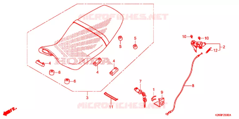 SELLE Honda MOTO 125 GROM 2013  MSX125D