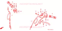 LEVIER DE GUIDON   CABLE   COMMODO (2) pour Honda NSR 50 1995