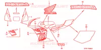 AUTOCOLLANTS (1) pour Honda NSR 80 1997