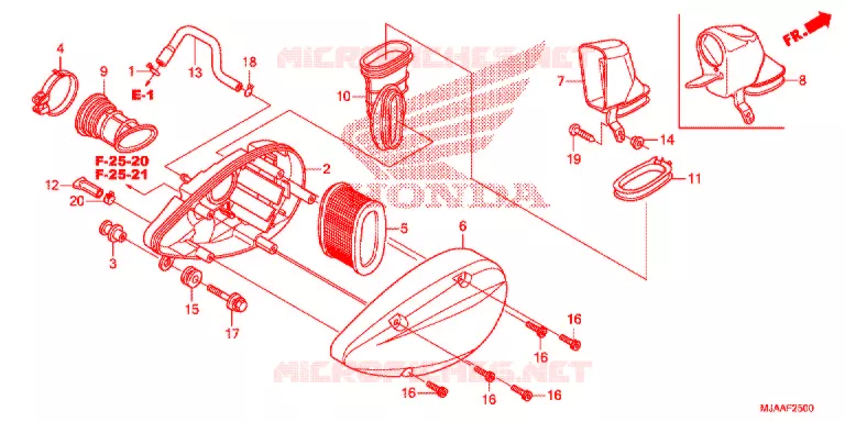 FILTRE A AIR Honda MOTO 750 SHADOW 2013  VT750CSD