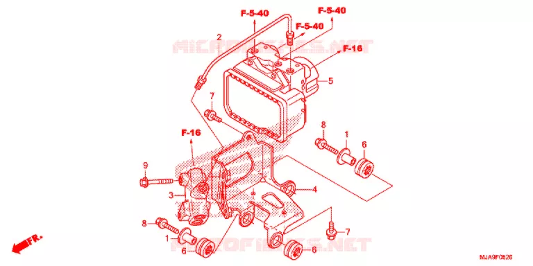 MODULATEUR ABS Honda MOTO 750 SHADOW 2016  VT750CSG