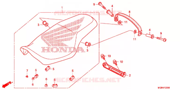 SELLE Honda MOTO 750 SHADOW 2010  VT750SA_U