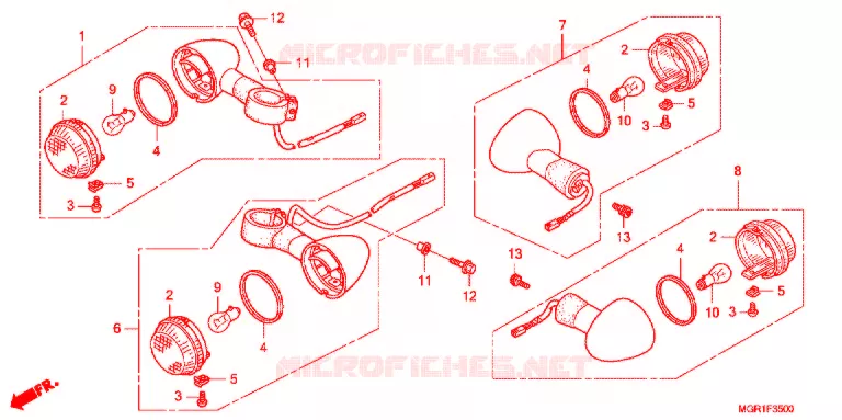 CLIGNOTANT Honda MOTO 750 VT 2013  VT750SB