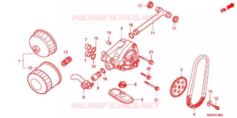 POMPE A HUILE Honda MOTO 750 VT 2013  VT750SB
