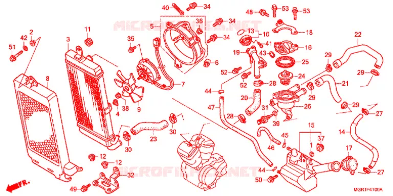 RADIATEUR Honda MOTO 750 VT 2012  VT750SB