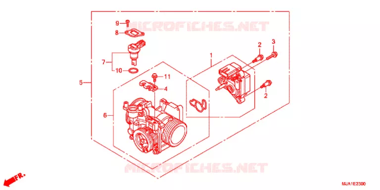 CORPS DE PAPILLON Honda MOTO 750 VT 2013  VT750SC