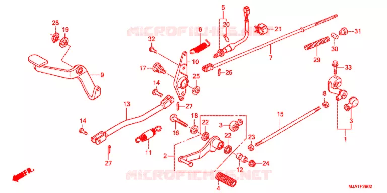 PEDALE (VT750S) Honda MOTO 750 VT 2012  VT750SC