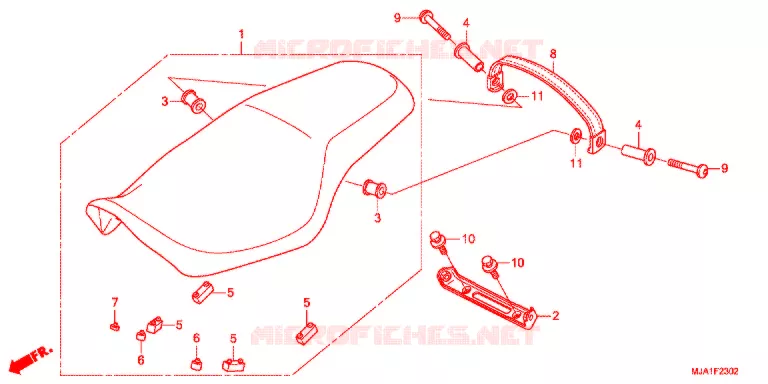 SELLE (VT750S) Honda MOTO 750 VT 2012  VT750SC