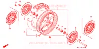 ROUE AVANT pour Honda CBR 400 RR 1990