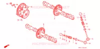 ARBRE A CAMES   SOUPAPE pour Honda CBR 400 RR FIREBLADE Without speed warning light 1993