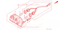 FEU ARRIERE pour Honda CBR 400 RR FIREBLADE Without speed warning light 1993