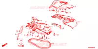 COUVERCLE DE COFFRE pour Honda NC 750 X LOWER 2017