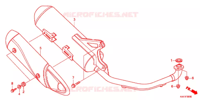 SILENCIEUX D'ECHAPPEMENT Honda SCOOTER 110 DIO 2017  NSC110CBFH