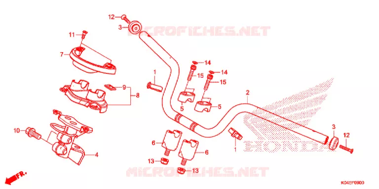 GUIDON Honda SCOOTER 300 FORZA 2017  NSS300AH
