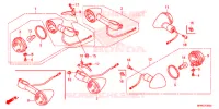CLIGNOTANT pour Honda VT 1300 C FURY ABS RED 2017