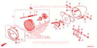 PHARE pour Honda VT 1300 C FURY ABS RED 2017