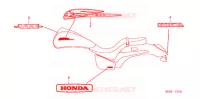 AUTOCOLLANTS pour Honda VTX 1300 C 2009