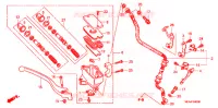 MAITRE CYLINDRE DE FREIN AVANT pour Honda VTX 1300 R 2006
