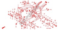CADRE pour Honda VTX 1800 C Silver crankcase 2005