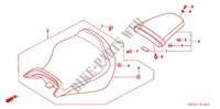 SELLE (VTX1800F) pour Honda VTX 1800 F Black crankcase, Chomed forks covers 2005