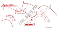 EMBLEME pour Honda VTX 1800 R Black crankcase, Chromed forks cover, Radiato cover black 2004