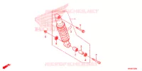 AMORTISSEUR ARRIERE pour Honda XR 125, Electric start  -1LA- 2012