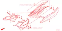 COUVERCLES LATERAUX pour Honda XR 125, Electric start  -1LA- 2012