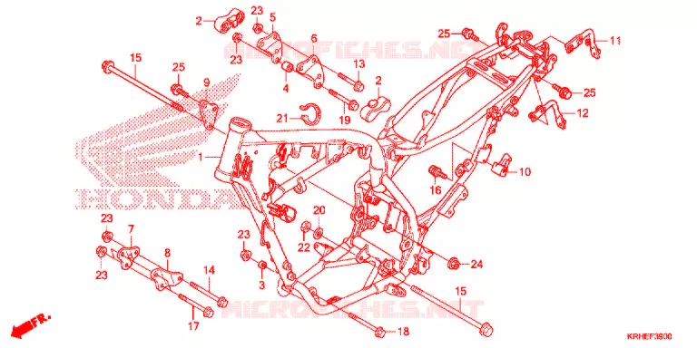 CADRE Honda MOTO 125 XL 2012  XL125LEKC