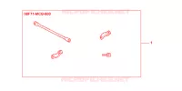 BARRE DE RENFORT DE GUIDON pour Honda 125 VARADERO LIMITED 2005