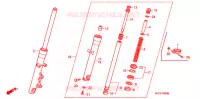 FOURCHE pour Honda 125 VARADERO LIMITED 2005