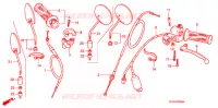 LEVIER DE GUIDON   CABLE   COMMODO pour Honda XR 100 MOTARD 2008