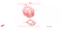 CYLINDRE pour Honda XR 200 R 2002