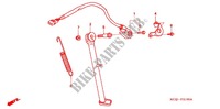 BEQUILLE LATERALE pour Honda XR 250 2003