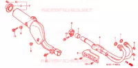 SILENCIEUX D'ECHAPPEMENT pour Honda XR 250 DIRT BIKE 2005