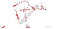 BEQUILLE LATERALE pour Honda XR 250 BAJA Without speed warning light 1997