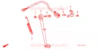 BEQUILLE LATERALE pour Honda XR 250 BAJA With speed warning light 1999