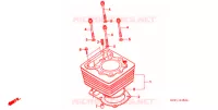 CYLINDRE pour Honda XR 250 BAJA With speed warning light 1999