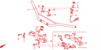 GUIDON   TE DE FOURCHE pour Honda XR 250 BAJA With speed warning light 1999